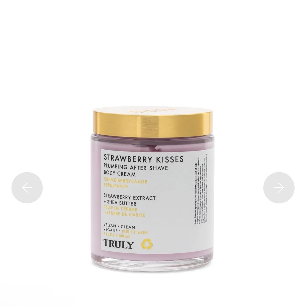 Truly Strawberry Kisses plumping body creme NWT